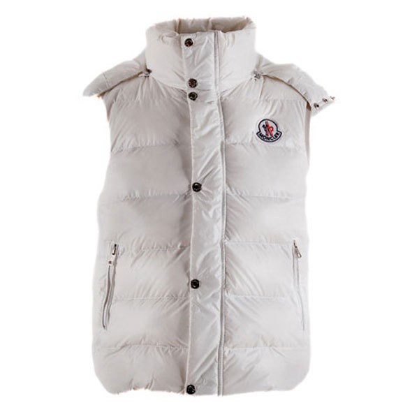 Moncler Uomo Giù Gilet bianco Presa M50